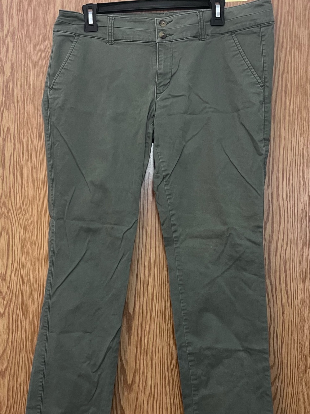 American Eagle Skinny Stretch Green Pants 12 short
